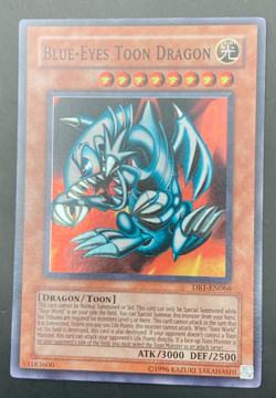 Blue-Eyes Toon Dragon DB1-EN066 Dark Beginning 1 Unlimited Super Rare Holo - Image 1