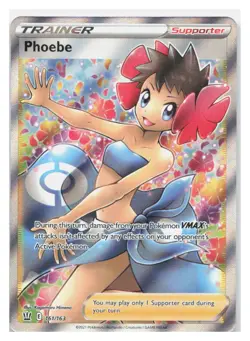 PHOEBE 161/163 ULTRA RARE BATTLE STYLES POKEMON HOLO NEAR MINT - Image 1