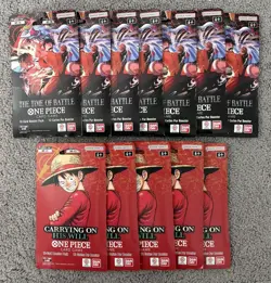 12 One Piece Card Game Carrying On His Will and The Time of Battle Booster Packs - Image 1