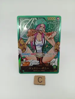 Jewelry Bonney OP07-019 L Promo Gold Text Lecafig WEEKLY Jump ONE PIECE Card - Image 1