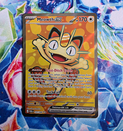 Pokemon TCG Meowth ex 107/088 Pokemon Card Perfect Order Ultra Rare Holo English - Image 1