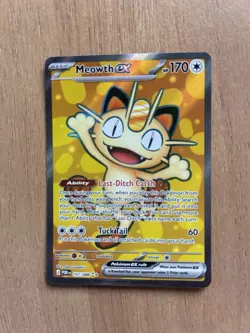 Pokemon TCG Meowth EX Perfect Order 107/088 English Secret Rare - Image 1
