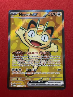 Meowth ex 107/088 - Ultra Rare - Perfect Order - Pokemon TCG - NM - Image 1