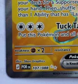 107/088 Meowth ex | Rare Ultra Card | Perfect Order | Pokemon TCG - Image 3