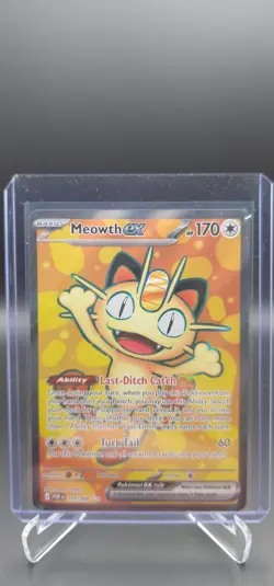 Pokemon TCG - 2026 Perfect Order Meowth EX Illustration Rare #107/088 - Image 1