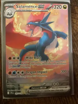 Pokemon Salamence ex 187/159 Sv09 Journey Together SIR Holo English HP 320 - Image 1