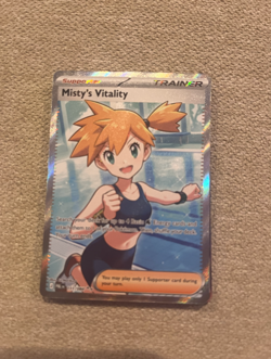 Pokemon Misty's Vitality 111/084 Me05: Pitch Black Full Art Card - Image 1