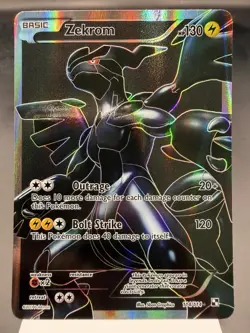 Zekrom 114/114 - Full Art Ultra Rare - Black & White Pokemon Card NM - Image 1