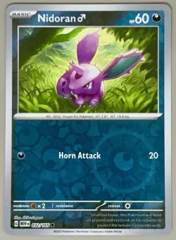 Nidoran Male 032/165 Reverse Holo Scarlet & Violet 151 Pokemon Card NM - Image 1