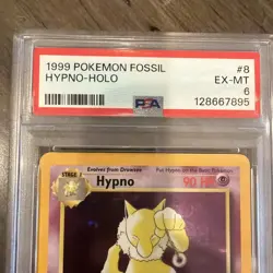 Pokemon TCG Hypno Fossil Holo Card 8/62 - Image 2
