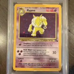 Pokemon TCG Hypno Fossil Holo Card 8/62 - Image 3