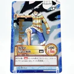 One Piece card Monkey D. Luffy Straw Hat Crew Anime Japan TCG Bandai F/S 2001 - Image 1