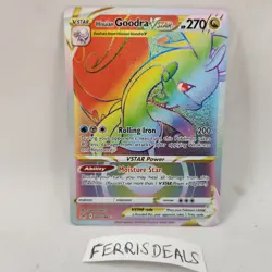 Hisuian Goodra VSTAR 202/196 Rainbow Rare Lost Origin Pokemon Card - Image 1