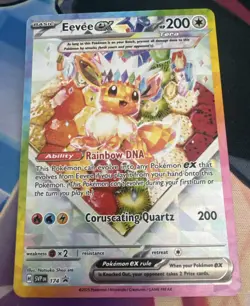 Pokemon TCG Eevee EX 174 Prismatic Evolutions Black Star Promo Card 🔥 - Image 1