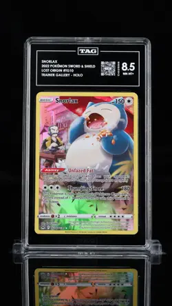 2022 Pokemon Lost Origin Snorlax #TG10/TG30 Trainer Gallery Holo TAG 8.5 - Image 1