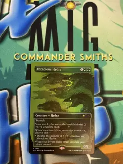 1x Voracious Hydra ✨ Borderless FOIL ✨ Secret Lair MTG NM Near Mint (1491) - Image 1