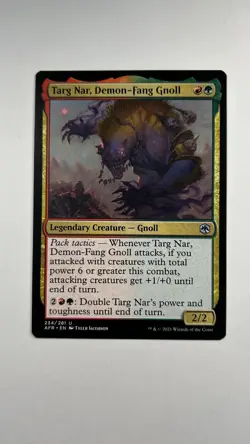MTG Adventures in the Forgotten Realms Targ Nar, Demon-Fang Gnoll 234/281 - Image 1