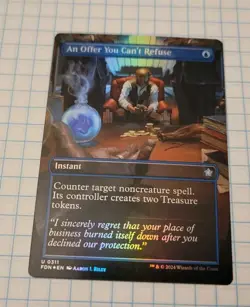 MTG An Offer You Can't Refuse (Borderless) Foundations Foil 0311 U FDN - Image 1