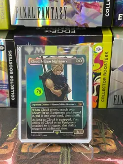 Cloud, Midgar Mercenary - Foil - Borderless - FIN - NM - EN - 0375 - Image 3