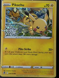 Pikachu Cosmos Holo SWIRL Holiday Calendar Stamped 049/195 Sealed Near Mint - Image 1