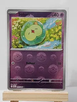 Solosis (Poke Ball Pattern) 037/086 Holo Common Black Bolt Pokemon Near Mint - Image 1