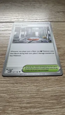 Pokemon Risky Ruins 127/132 - ME01: Mega Evolution Uncommon Regular Card NM - Image 2