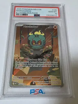 2025 POKEMON MEG EN-MEGA EVOLUTION ILLUSTRATION RARE #146 MARSHADOW PSA 10 - Image 3
