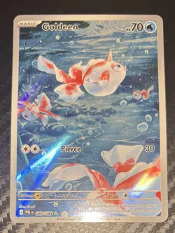 POKEMON TCG Pitch Black GOLDEEN IR Illustration Rare Card 087/084 ENGLISH - Image 1