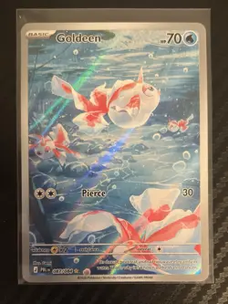 POKEMON TCG Pitch Black GOLDEEN IR Illustration Rare Card 087/084 ENGLISH - Image 4