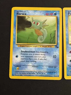 Pokemon Card Lot Psyduck Horsea Seadra Fossil English LP-HP 3 Cards - Image 2