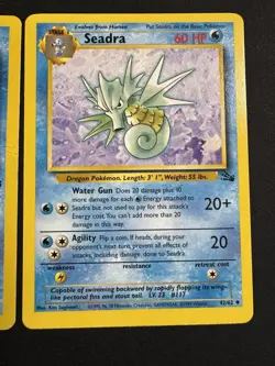 Pokemon Card Lot Psyduck Horsea Seadra Fossil English LP-HP 3 Cards - Image 4