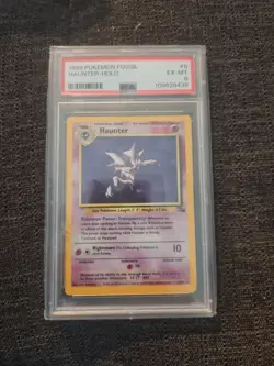 1999 Pokemon Fossil Haunter Holo Rare Unlimited #6/62 Psa 6 - Image 1