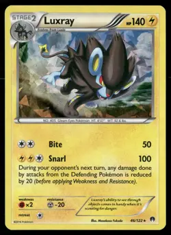 Luxray (Cracked Ice Holo) 46/122 Holo Holo Rare Deck Exclusives Pokemon Holo LP - Image 1