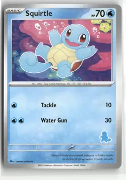 Squirtle Squirtle Stamp My First Battle Pokemon TCG NM - Image 1