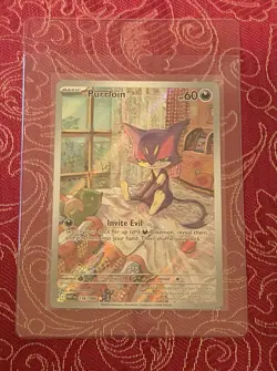 Pokemon TCG Purrloin Sv: White Flare 136/086 Illustration Rare Holo EN - Image 3