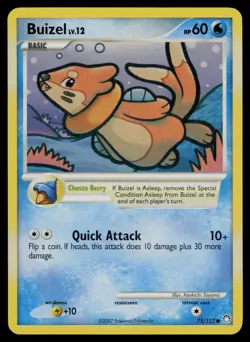 Buizel 75/123 Common Mysterious Treasures Pokemon Lightly Played - Image 1