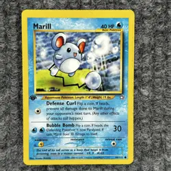 Vintage Pokemon Neo Genesis 1st Edition Marill 66/111 Common MP Regular - Image 1