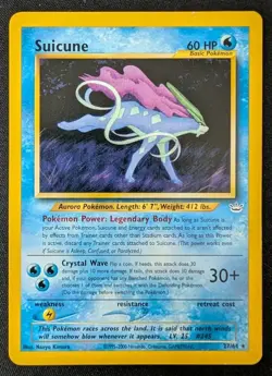 Suicune 27/64 Neo Revelation Rare Non Holo WoTC Pokemon 2001 LP - Image 1