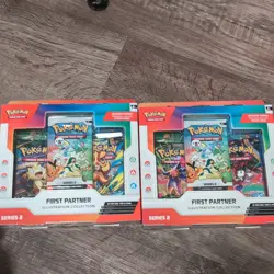 2 x Pokemon First Partner Illustration Collection Series 2 Sealed New (LOT OF 2) - Image 1