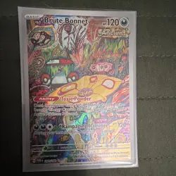 Pokemon TCG Brute Bonnet 207/182 Paradox Rift Illustration Rare Holo - Image 1