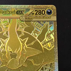 2026 Pokemon Mega Darkrai ex NM Gold Hyper Rare 120/084 Pitch Black ENG - Image 3