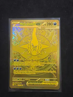 Pokemon Pitch Black Mega Darkrai ex 120/084 Gold Hyper Rare LP CORNER WHITENING - Image 1