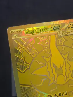 Pokemon Pitch Black Mega Darkrai ex 120/084 Gold Hyper Rare LP CORNER WHITENING - Image 4
