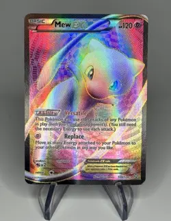 Mew EX Full Art Ultra Rare Holo 120/124 Dragons Exalted Pokemon Card - Image 1