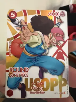 Round 1 X One Piece Card Game OP11-003 Usopp Character Card English - Image 1