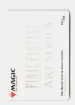 Tifa, Martial Artist Art Card 52 Art Series: FINAL FANTASY MTG NM - Image 2