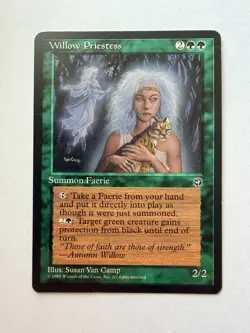 MTG Magic: The Gathering - Homelands - 1x Willow Priestess Card NM English - Image 1