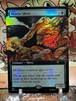 Muscle Sliver (Extended) ✨FOIL✨ (Secret Lair) MTG - Image 1