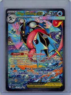 MEGA GRENINJA EX 116/086 HOLO SPECIAL ILLUSTRATION RARE CHAOS RISING NM - Image 1
