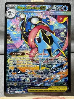 Pokemon TCG Chaos Rising CRI 116/086 Mega Greninja EX Special illustration Rare - Image 1